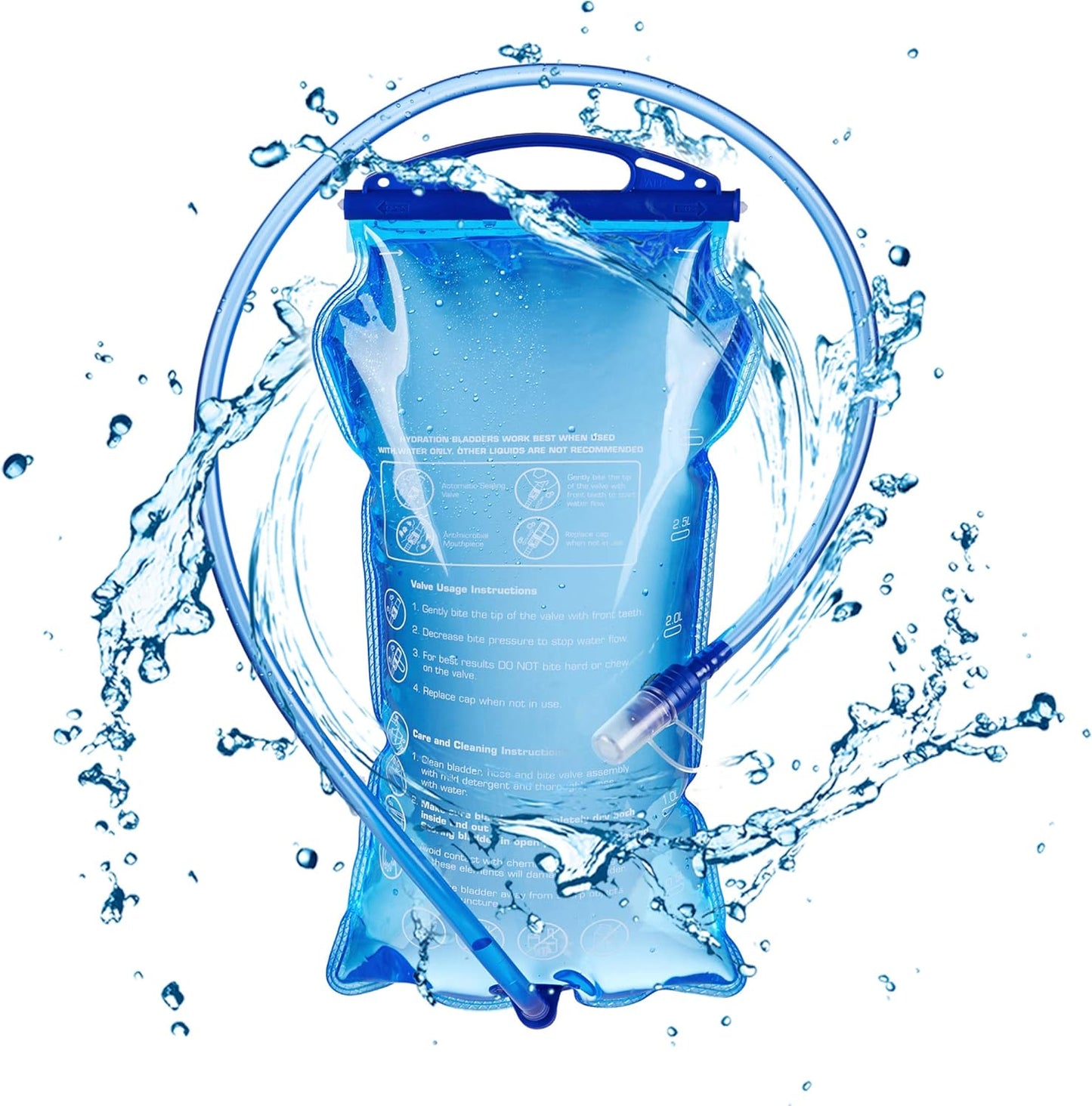 TRIWONDER Hydration Bladder Water Reservoir 1.5 Liter 2L 3L BPA Free Water Bladder for Running Cycling Hiking Camping Backpack