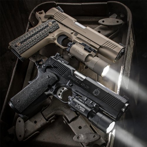 Sure Fire X300 Ultra (X300U-B) High Output 1000 Lumen LED Weapon Light (Black) with 12 Extra 123A Batteries and 3 Battery Cases - Picatinny and Universal Rail Compatible