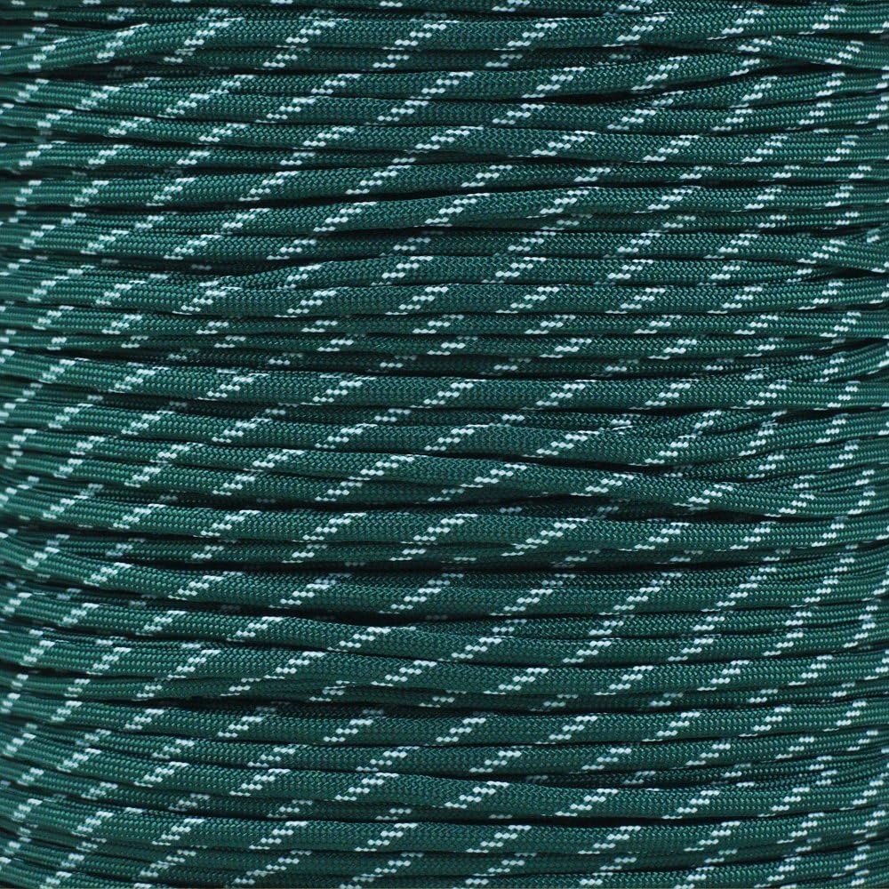 Neon Turquoise Glow in the Dark Paracord - 10 Feet, 100% Nylon with 7 Inner Strands