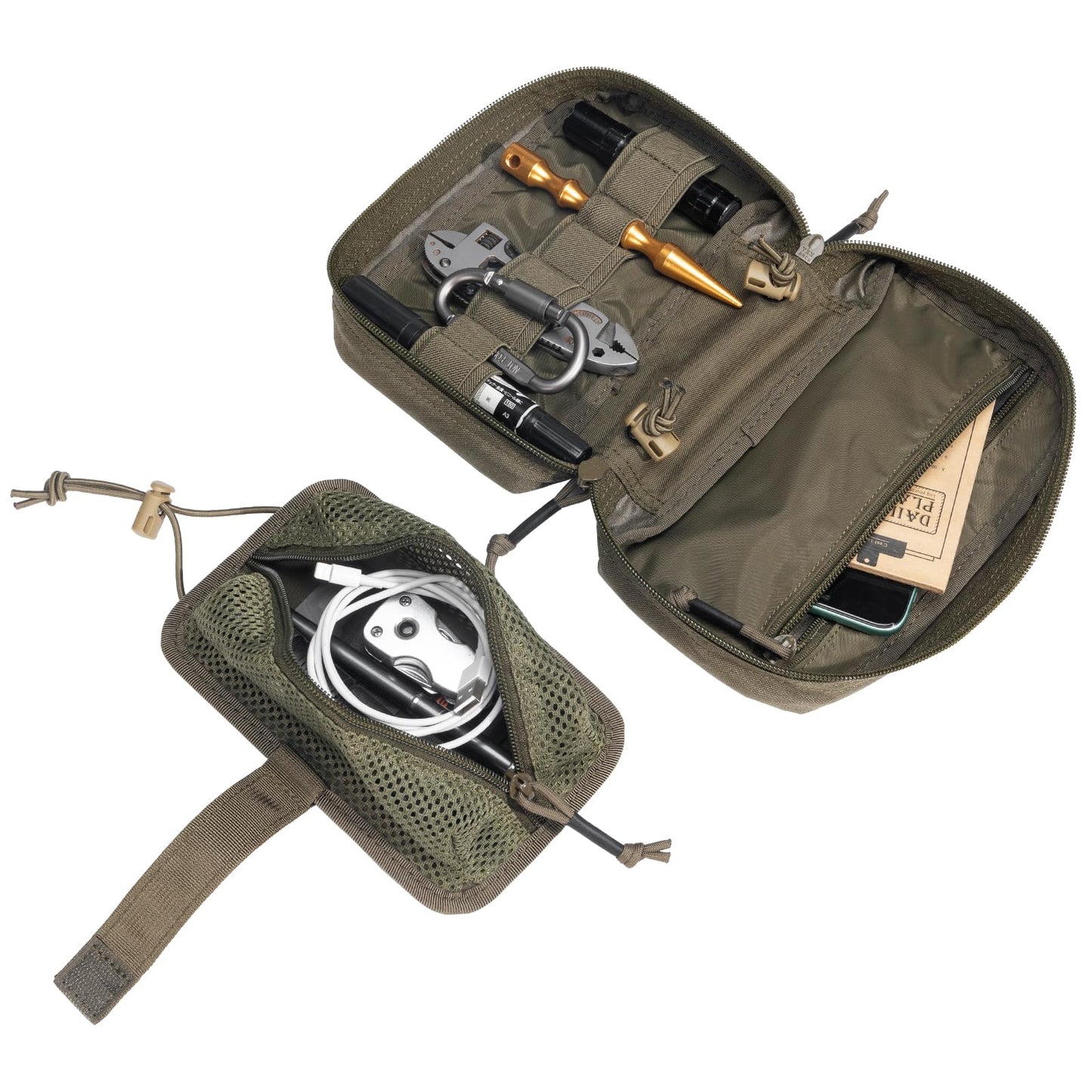 EXCELLENT ELITE SPANKER Tactical First Aid Pouch IFAK Rip Away Molle EMT Pouch Compact Admin Pouch Medical Utility Pouch for Tactical Vest,Backpack (Ranger Green)