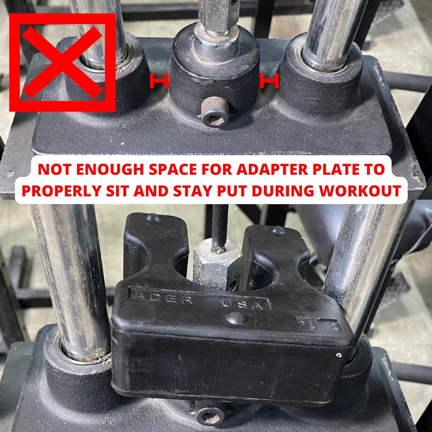ADER SPORTING GOODS Weight Stack Adapter Plates- 2.5lb Pair