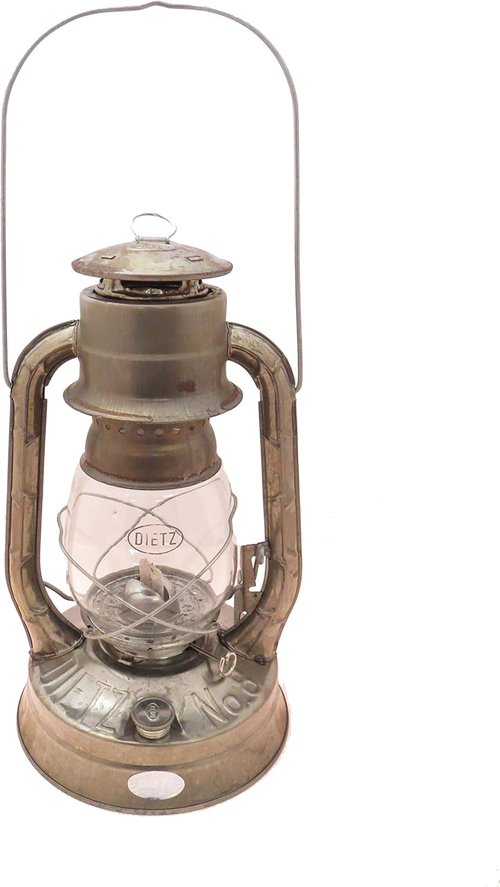 Dietz #8 Air Pilot Oil Burning Lantern (Black with Gold)