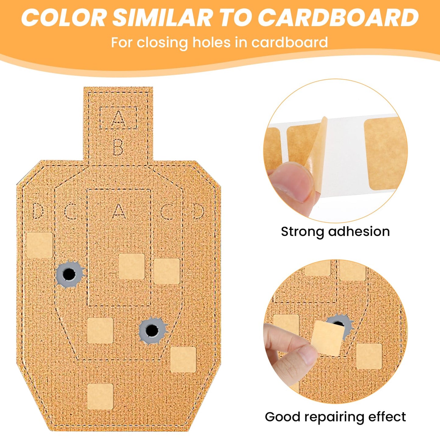 9000 Pcs/ 9 Rolls Target Pasters 0.87 Inches Square Target Stickers Self Adhesive Shooting Stickers Paper Labels for Pistol Shooting Range Practice, 1000 Per Roll