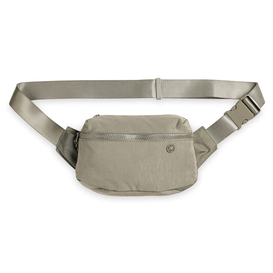 Gaiam Be Free Waist Pack, Nylon-Polyester Fanny Pack for Carrying Essentials, Lightweight Belt Bag with Interior & Exterior Pockets, Adjustable Strap, Stylish Fanny Packs for Women & Men