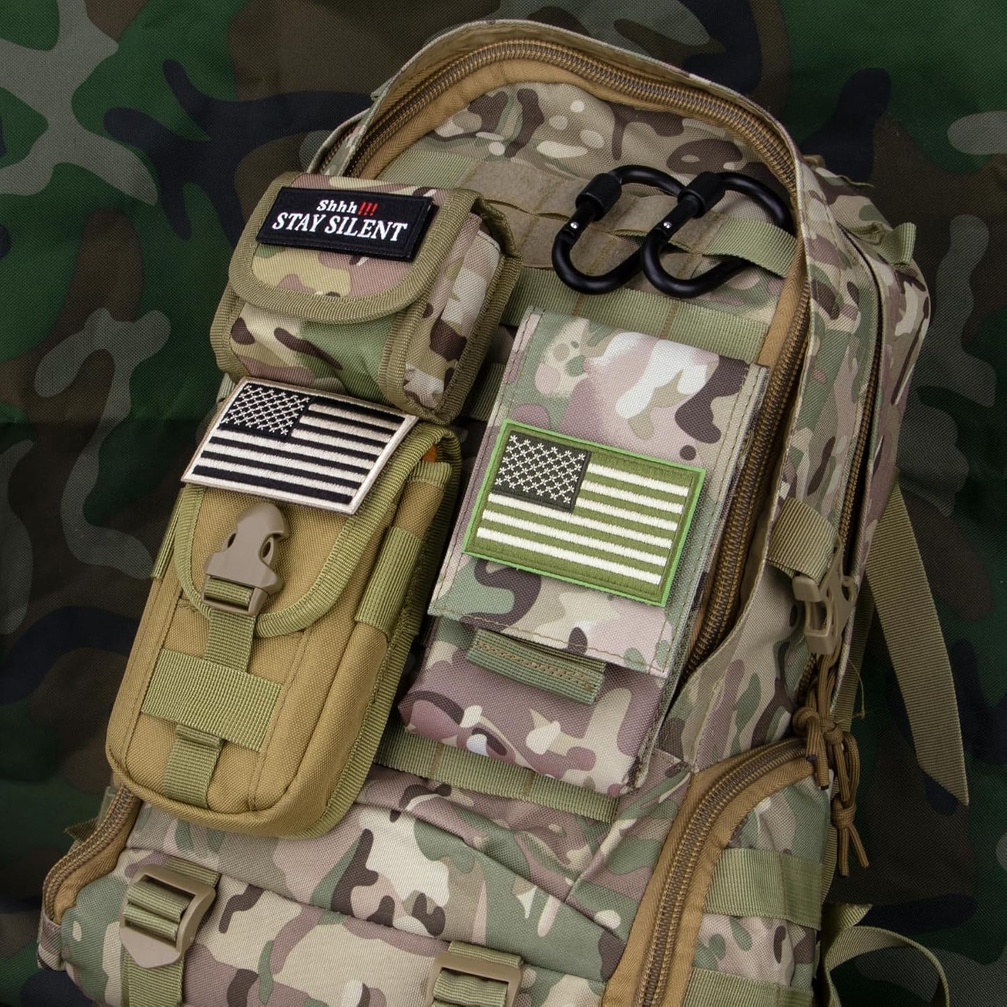 IronSeals Tactical Molle Phone Pouch Holster Waist Belt Pouch with Pull Tab for iPhone 16 Pro Max/16 Pro/16/15 Pro Max/14 Pro Max/ 13 Pro Max/ 12 Pro Max/ 11 Pro Max