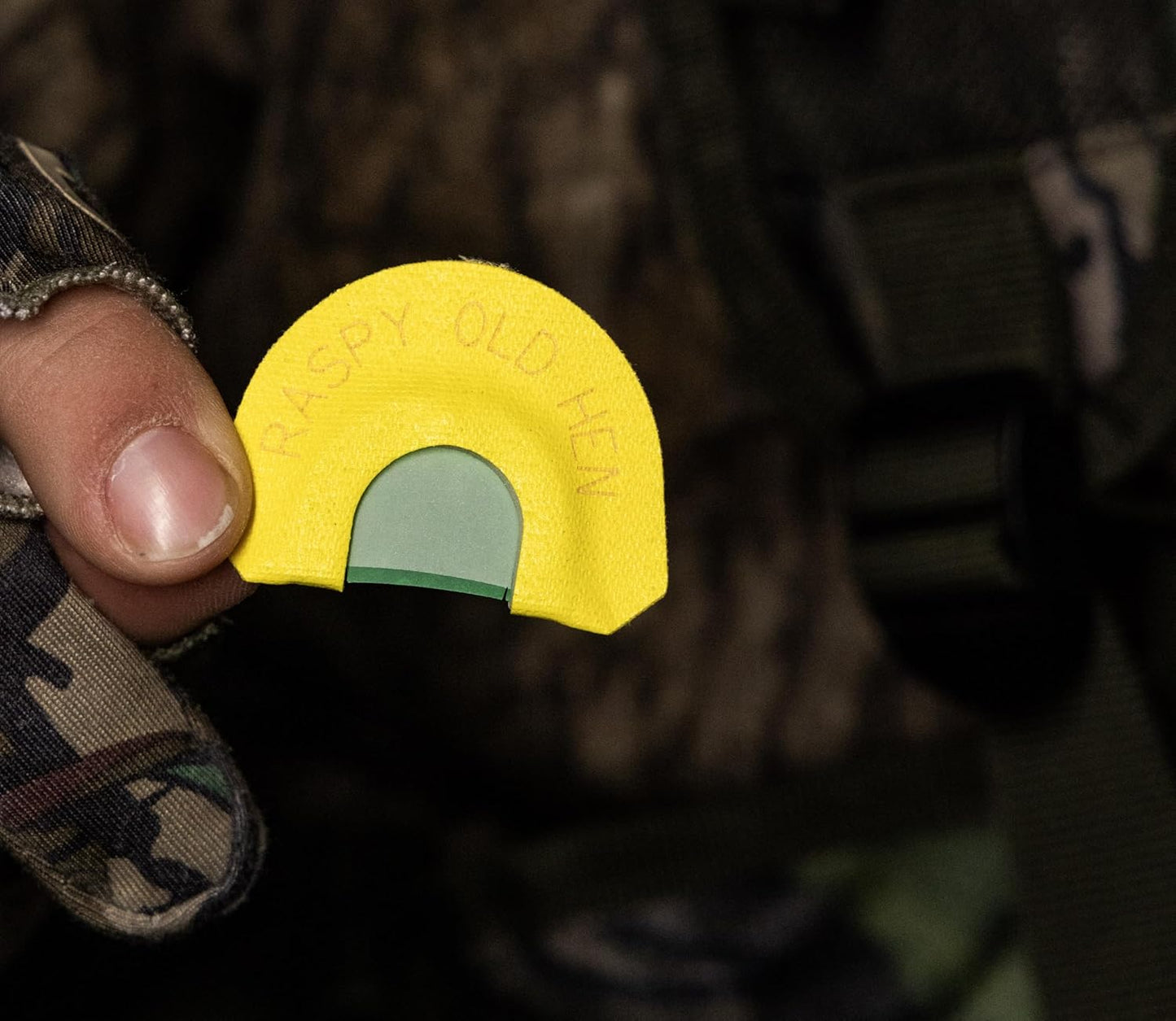 Hunters Specialties Strut Realistic Sounds Premium Flex Frame Raspy Old Hen Diaphragm Mouth Turkey Call
