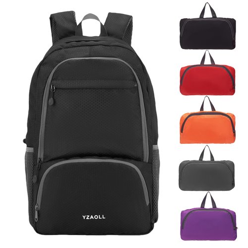 YZAOLL 30L Lightweight Packable Travel Hiking Backpack Daypack Foldable Backpack Water Resistant Daypack for Women Men
