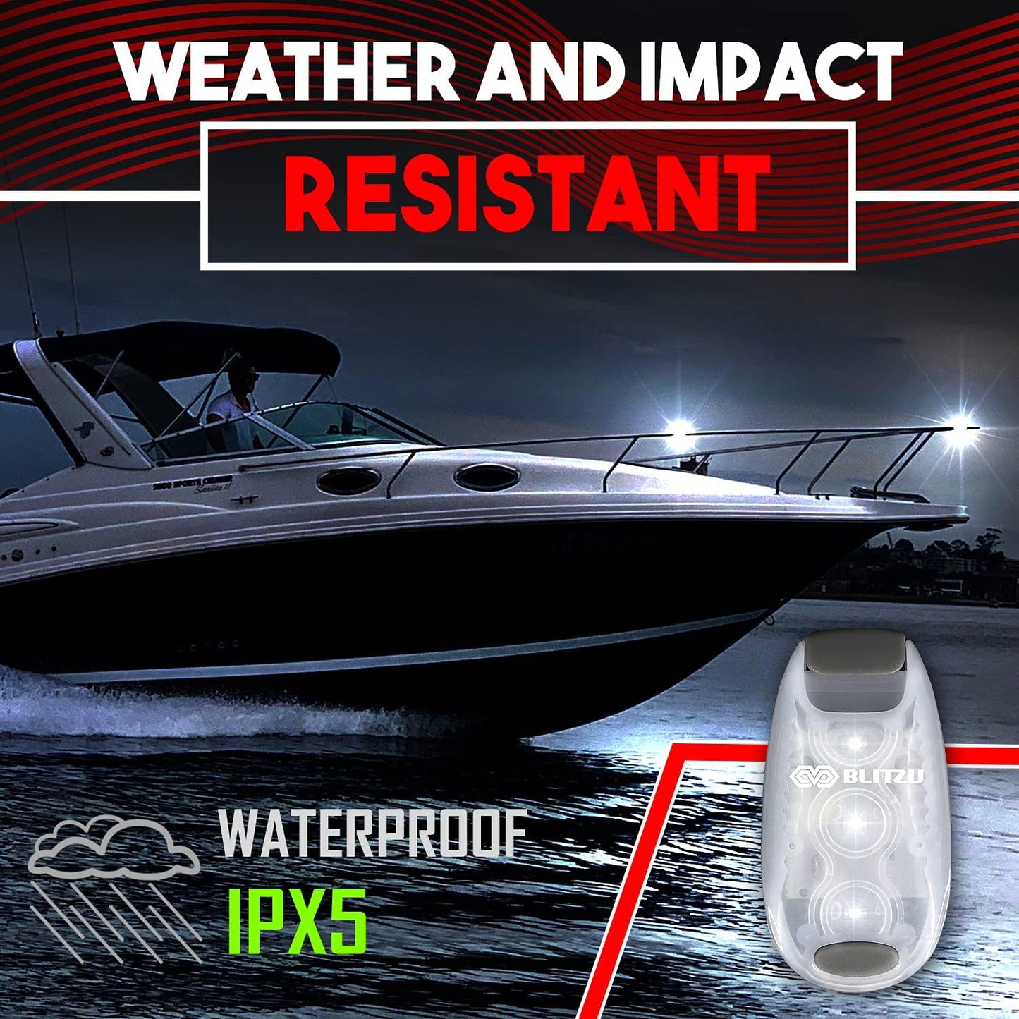 4 Pack LED Safety Light, Clip on Reflective Gear Lights for Walking at Night, Running, Jogging, High Visibility Strobe Light Accessories for Runners, Kids, Hiking, Kayak, Cycling, Camping, Boat