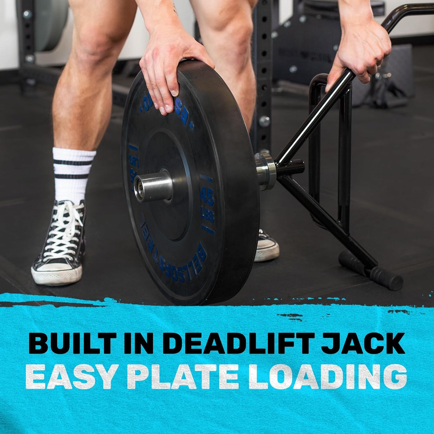 Trap Bar [Bells of Steel] Hex Bar Deadlift, Open-Ended Frame Trap Bars for Weight Lifting, Premium Gym Equipment for Home and Commercial, Built-in Deadlift Jack & Rotating Sleeves, 700lb Capacity