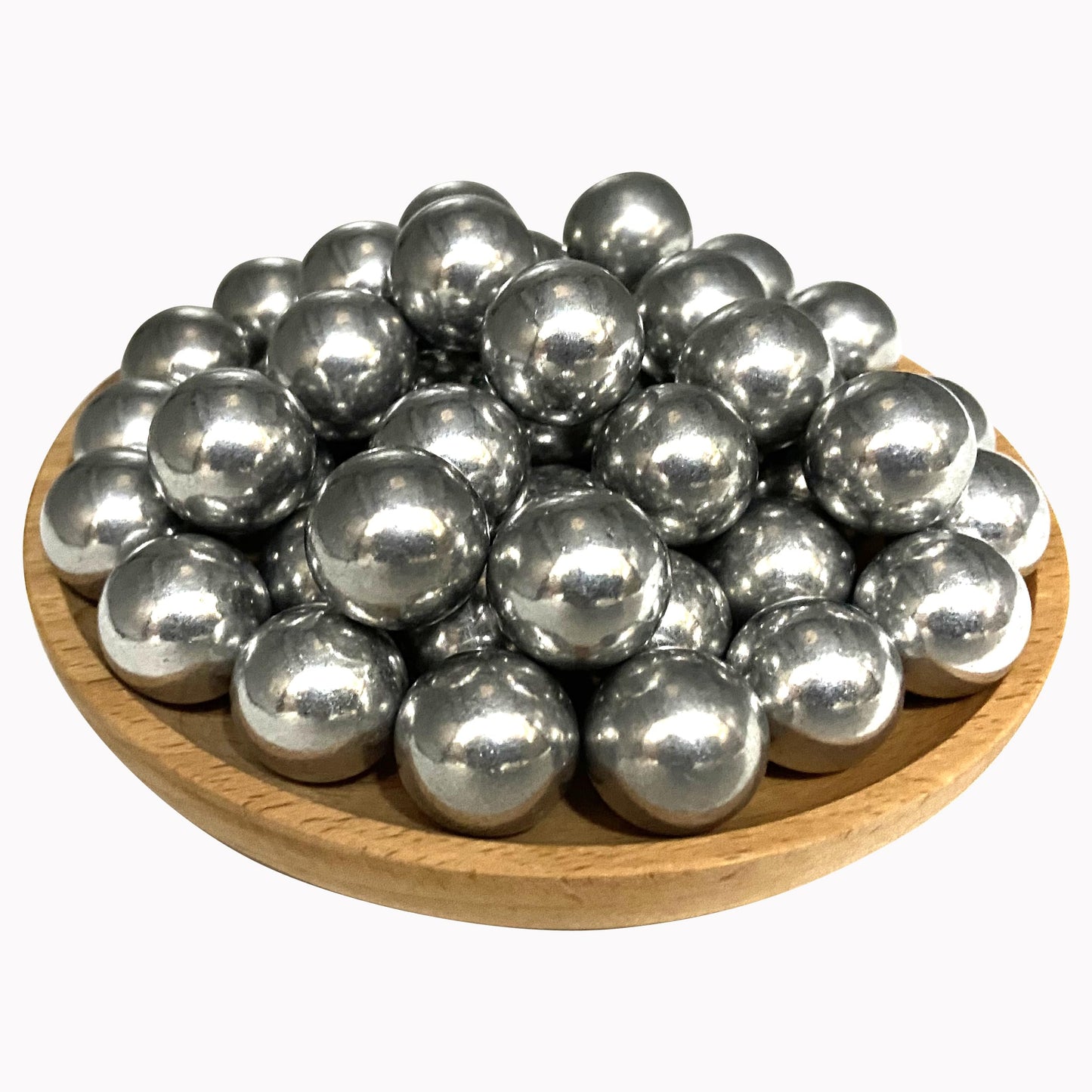 Alien Play 50 X .50 Cal Aluminum Balls for Self Defense and Target Practice, Reusable Hard 50 Caliber Ammo Projectiles Fit for T4E TR50/HDP50/HDR50/BP50 (Silver Color)