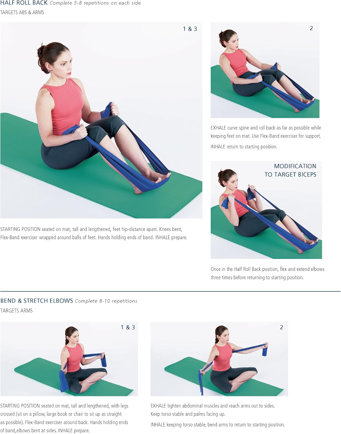 Non-Latex Flex-Band for Pilates - STOTT PILATES Resistance Band for Strength Training