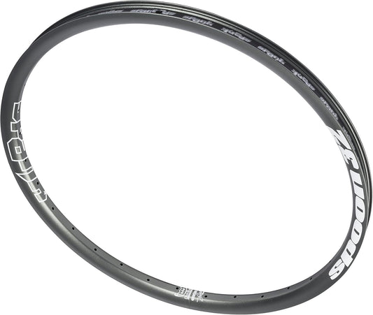 Spank Spoon 28 Bike Rims, (24inch, Black), Tubeless Ready, Bombproof Rim, For ASTM 5, All Mountain, Trail, Freeride, E-Bike, Heavy to Light Riders