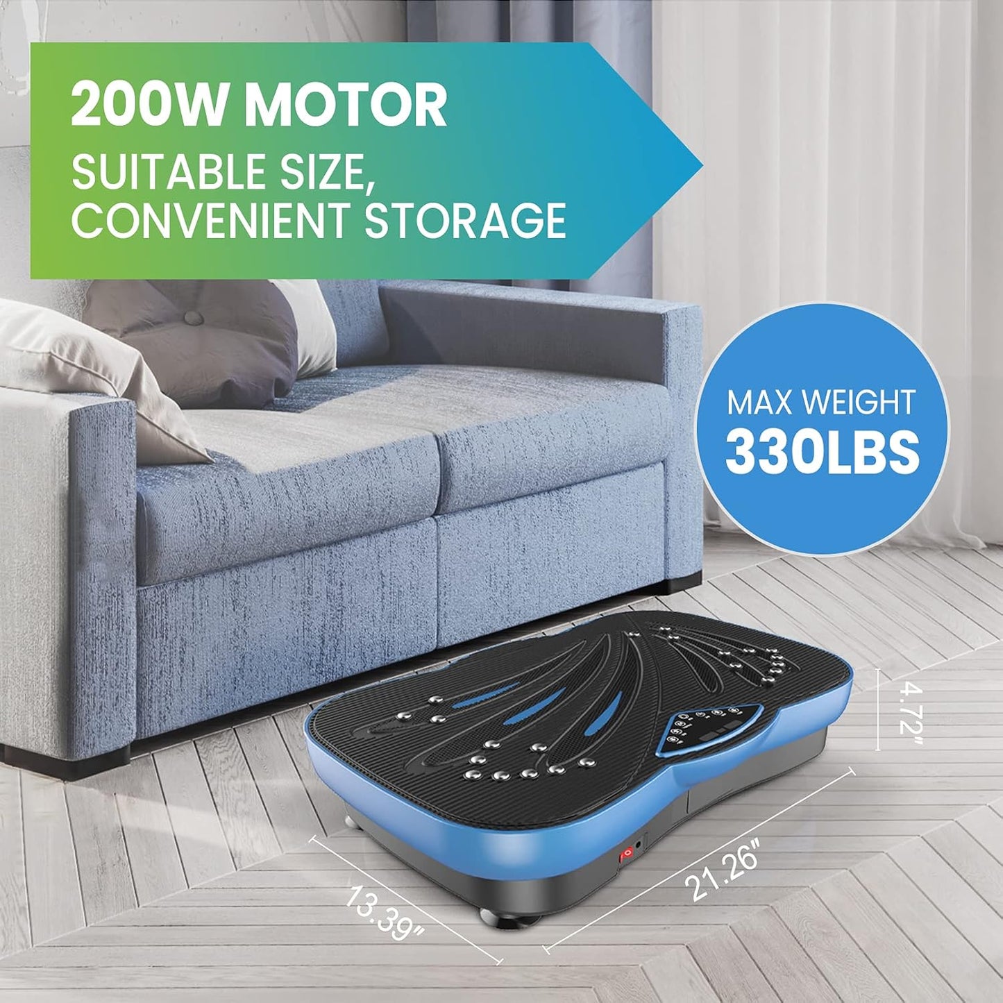 Fitness Vibration Plate Exercise Equipment Whole Body Shape Exercise Machine Vibration Platform Fit Massage Workout Trainer,Max User Weight 330lbs