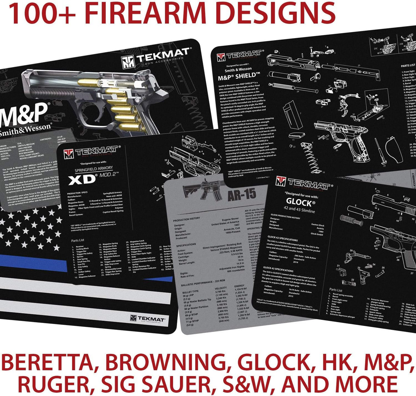 TekMatGun Cleaning Mat 1911