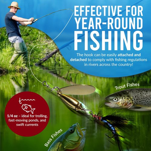 RoxStar Fly Strikers Blue Series | Proven Nationwide to Out-Fish Any Trout Spinner | Hand-Crafted in The USA | Stop Fishing - Start Catching!