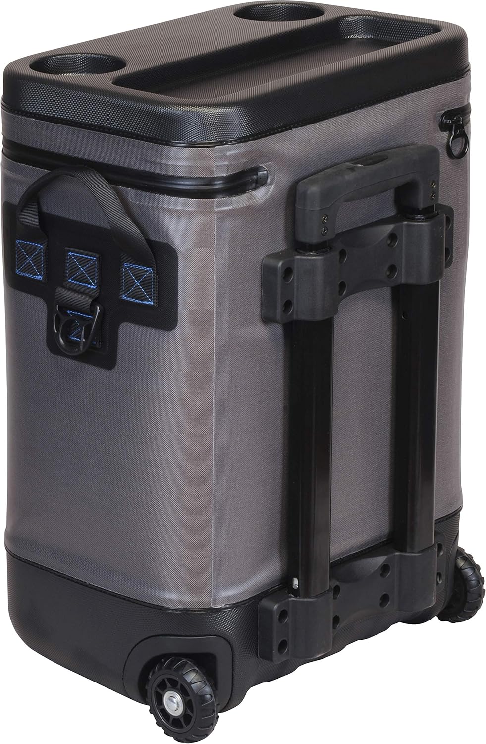 Evolution Outdoor Leak Resistant Insulated EVO Premium Rolling Cooler with ABS Molded Top, 8 Accessory Loops, Retractable 4-Stage Handle