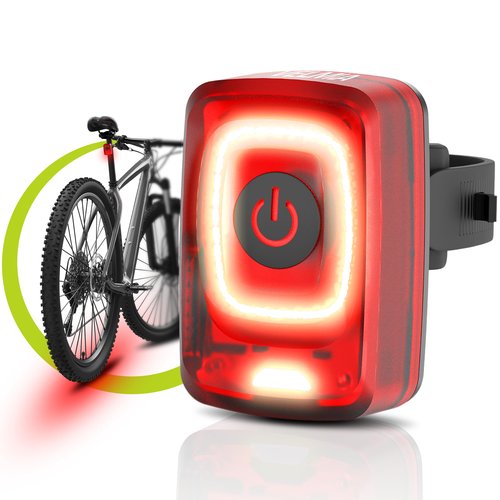 VELMIA 360° Ground Illumination Bike Rear Light | Rechargeable Battery | Enhance Visibility and Safety | Perfect for Night Riding | Easy to Install I Bike Tail Light, Rear Bike Light, Bicycle