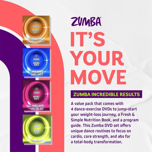 ZUMBA Toning Sticks & Weight-Loss Dance Workout DVDs and Guides Value Pack