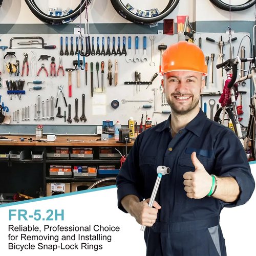 P Polerden FR-5.2H-Upgraded Cassette Removal Tool, one-Piece Cassette Grommet Tool, Cassette Tool with Handle, Compatible with Shi-Mano, SR-AM, Sun-Race, Sun-Tour, Chris King Suitable for Cyclists