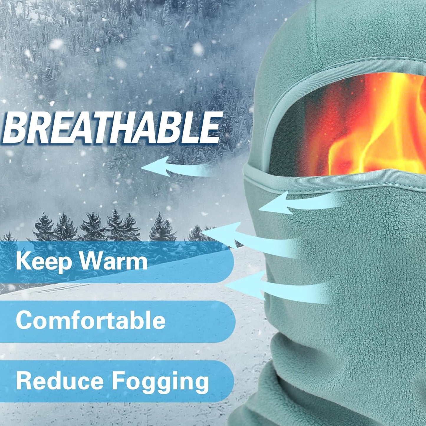 Winter Balaclava Ski Mask | Unisex Face Cover for Outdoor Sports