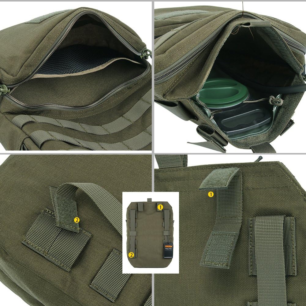 EXCELLENT ELITE SPANKER Tactical MOLLE Hydration Pack for 3L Hydration Water Bladder Molle Vest Accessory