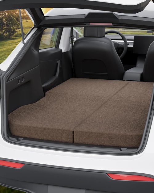 Zenzy 4" Camping Mattress for Model Y, CertiPUR-US Memory Foam, Soft and Washable Cover, Foam Car Bed Mattress for Car Sleeping- 76" x 43"