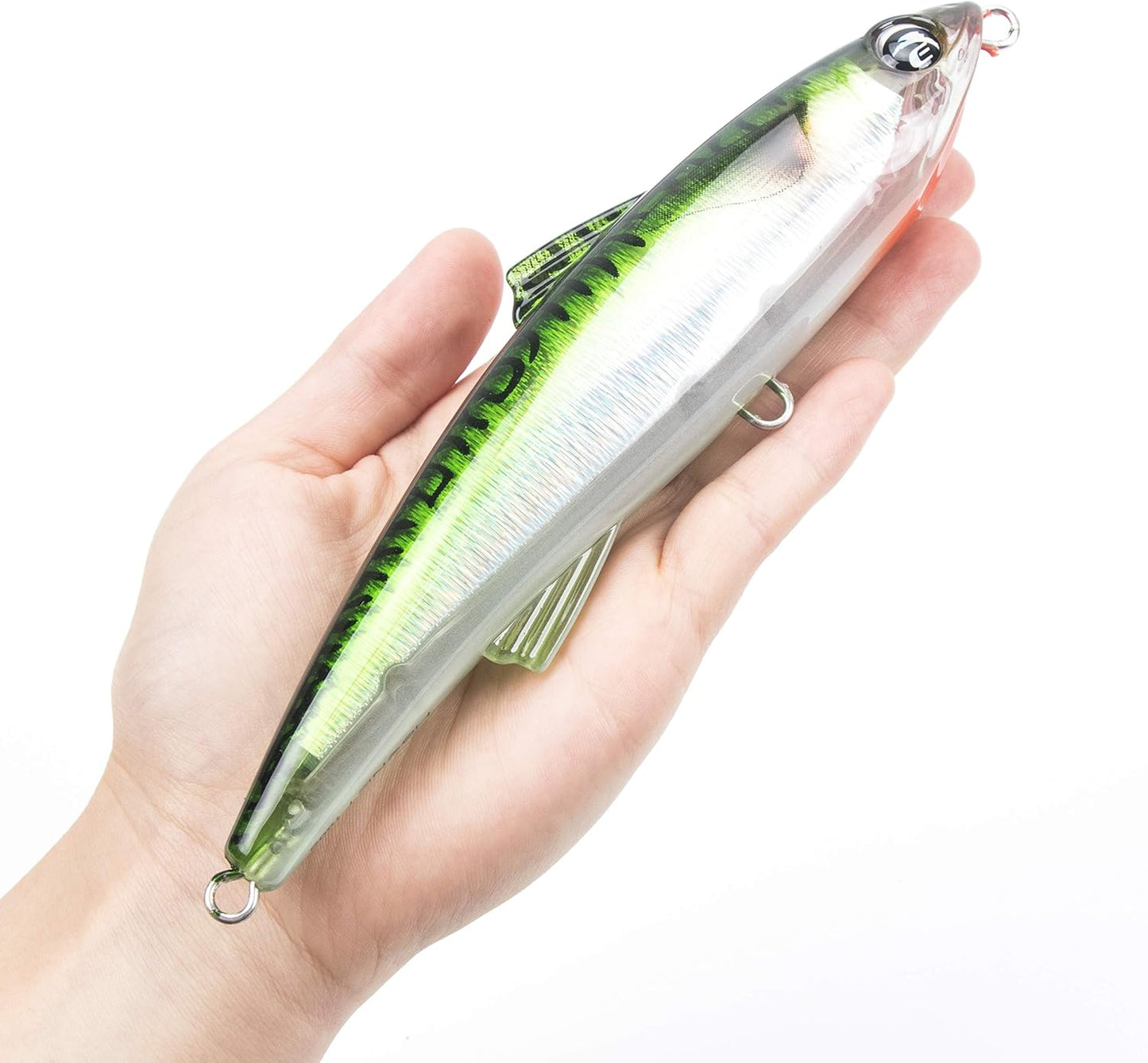 Hornet Saltwater Fishing Lure 2.9oz 7in Topwater Popper Hard Bait Floating Pencil Lure for Kingfish/Tuna/Mackerel/Marlin/Mahi Mahi Offshore Trolling Onshore Floating Crankbait
