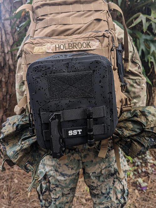 SealBags Large Waterproof Submersible Tactical MOLLE Pouch for Hiking, Boating, Tools and Gear. Durable Thermoplastic Design is Compatible with Backpacks, Tactical Belts, Waist Bags and More