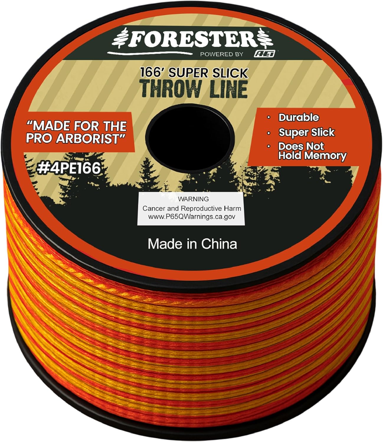 FORESTER Arborist Throw Line Kit | Throw Weight & 166ft Rope | Ultra Slick 100% Polyester Rope | Arborist Equipment for Tree Climbing