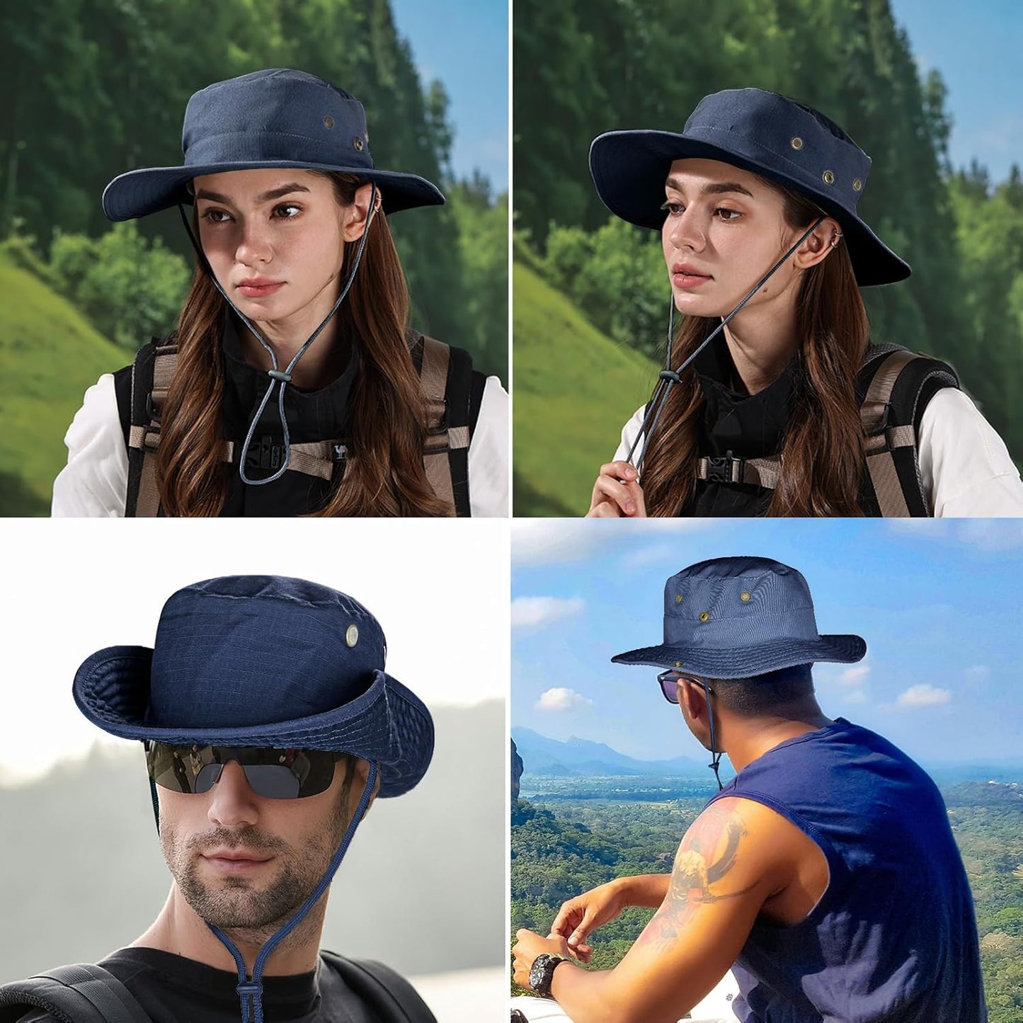 UPF 50+ Sun Hat | Foldable Boonie Hat for Men & Women | Fishing & Hiking