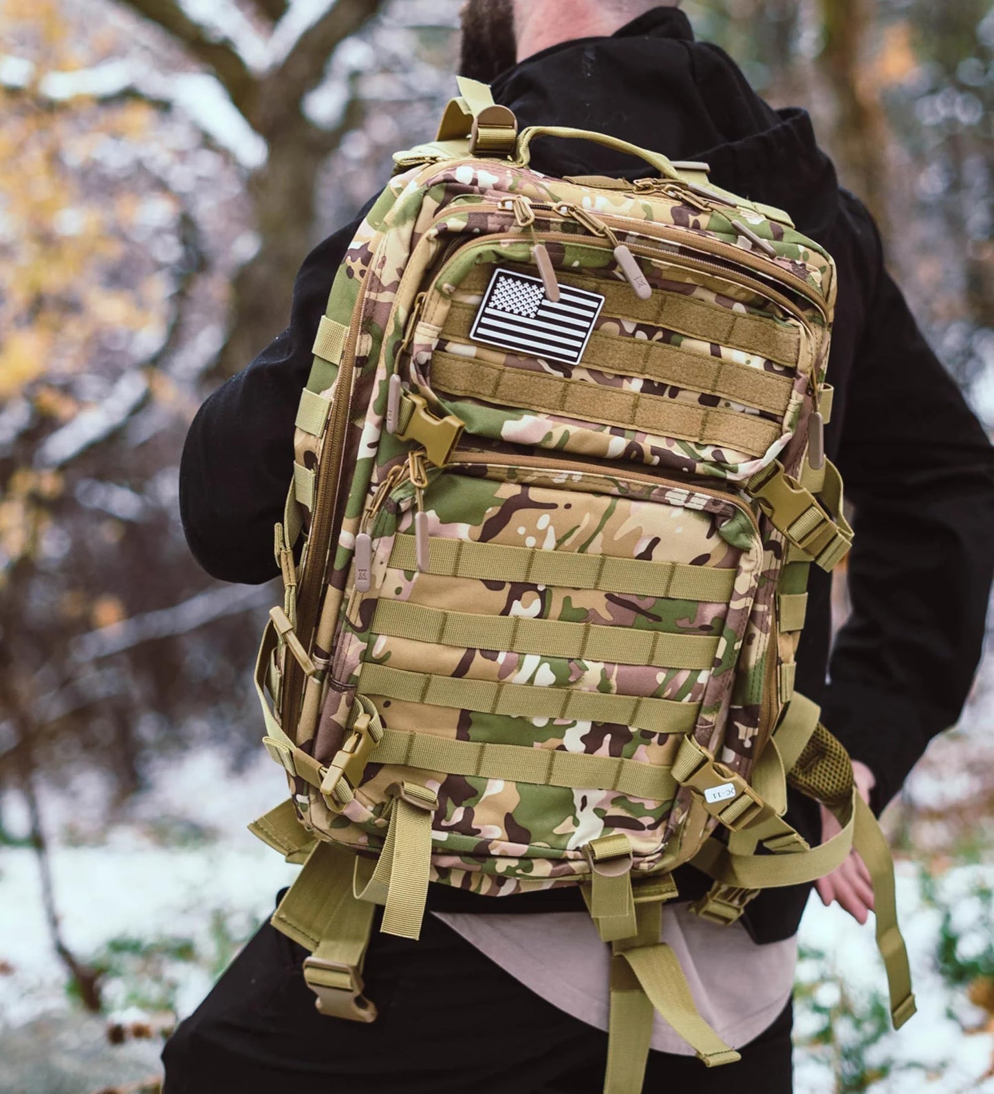 KEEP Conceal Carry Emergency Go Bag, EDC Gear Bag For Everyday Carry, Tactical Backpack for Work, Commuters, Travel, Outdoors, CCW, Tactical Backpack for Professionals, Camo Bugout Rucksack