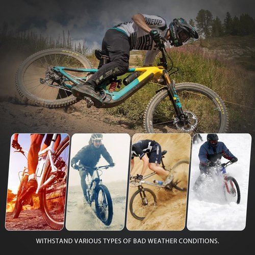 Bike Cover Waterproof Outdoor, Bicycle-Covers for 1 Bike, 600D Heavy Duty Rain Sun Dust Wind Proof Cover, Bicycle-Rack Covers for Single Bike on Car Hitch Travel Storage