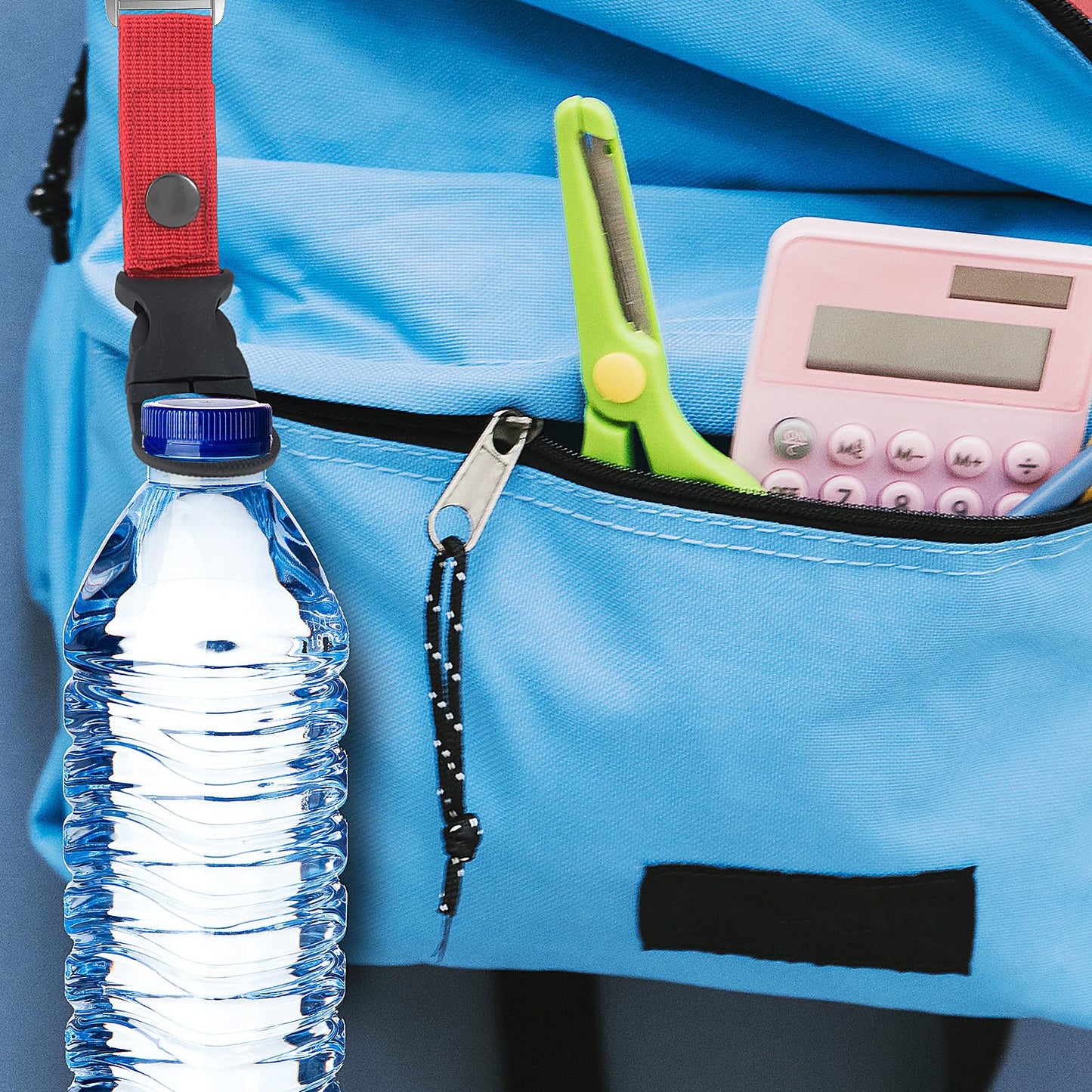 Andibro Hanging Bottle Buckle,4Pcs Portable Water Bottle Clip Mineral Water Bottle Ring Holder Water Bottle Belt Holder for Outdoor Camping Hiking Traveling Mountaineering Backpack