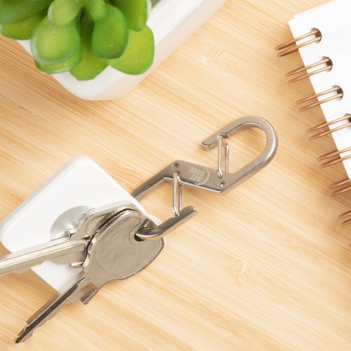 Nite Ize Z-Series Dual Carabiner - Heavy-Duty Carabiner Clips for Keys & Keychain Accessories - Key & Gear Organizer Dual Carabiner Clips - Size 2 (4 Pack)
