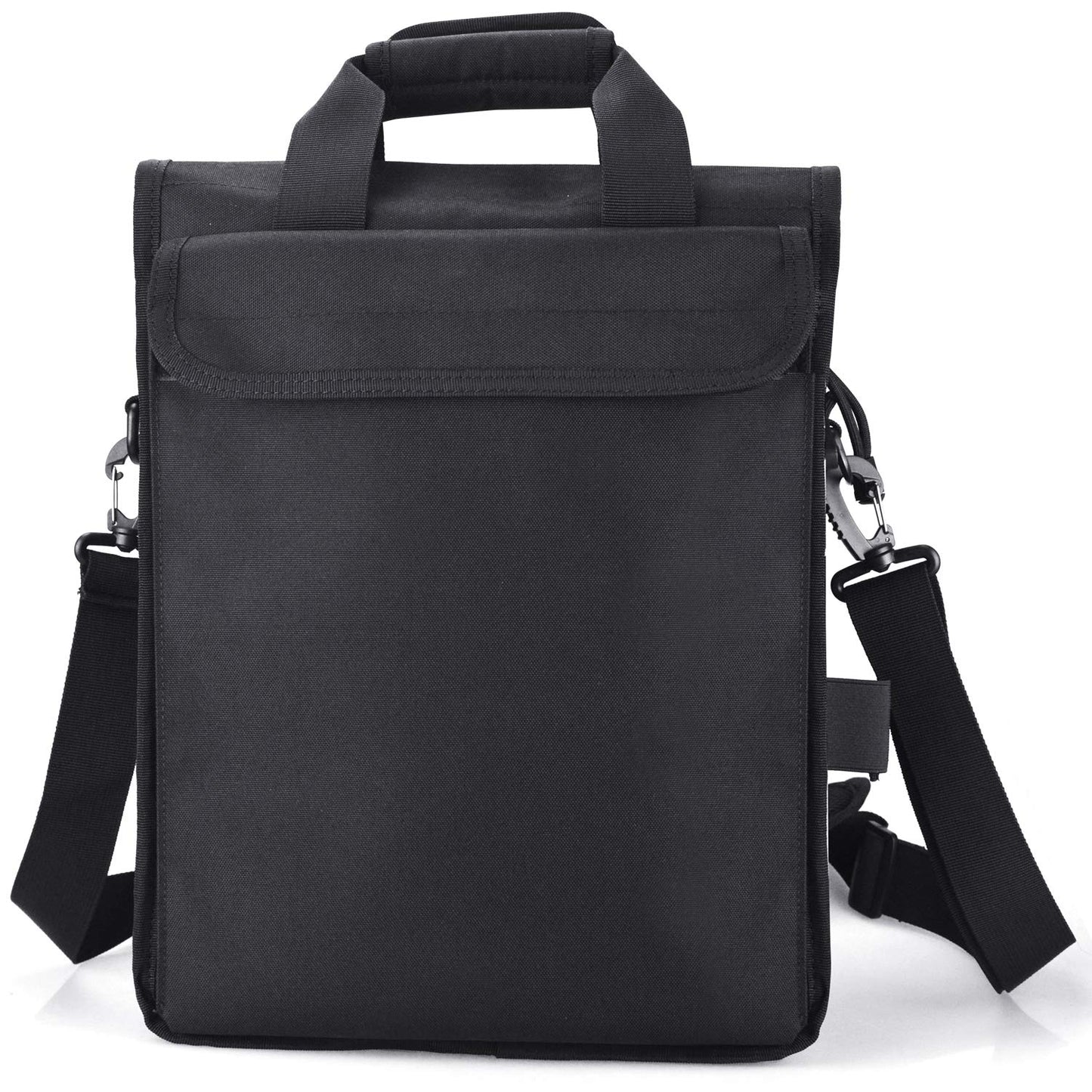 FRTKK Tactical Messenger Bag Military MOLLE Sling Shoulder Pack Briefcase Laptop Assault Gear Handbags Utility Carry Satchel (Black, 15.6 inch)