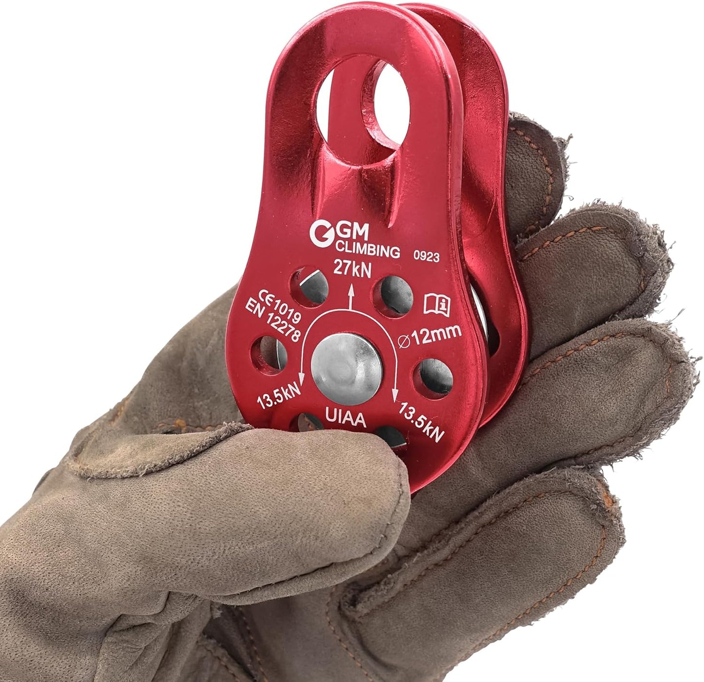 GM CLIMBING Fixed Micro Pulley 27kN CE UIAA Certified Slack Tender for Hitch Tending