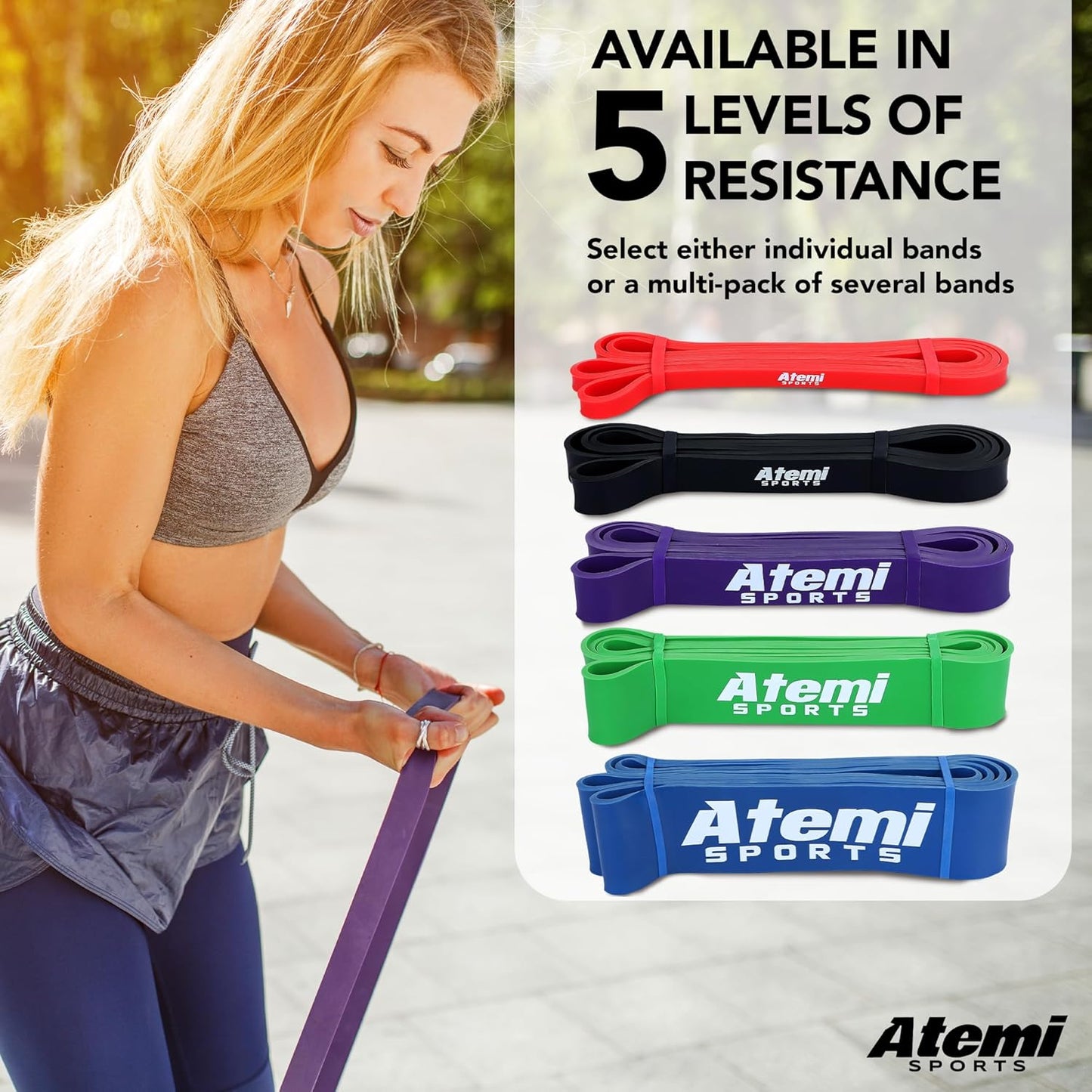 Exercise Bands for Working Out | Long Resistance Pull Up Bands for Men & Women | Workout Resistance Loop | Gym Elastic Band for Workouts, Calisthenics, Crossfit and Physiotherapy