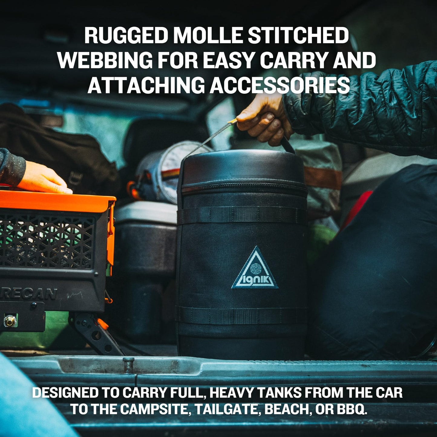 Ignik Gas Growler Carry Case for Refillable Propane Tank, 5-Pound