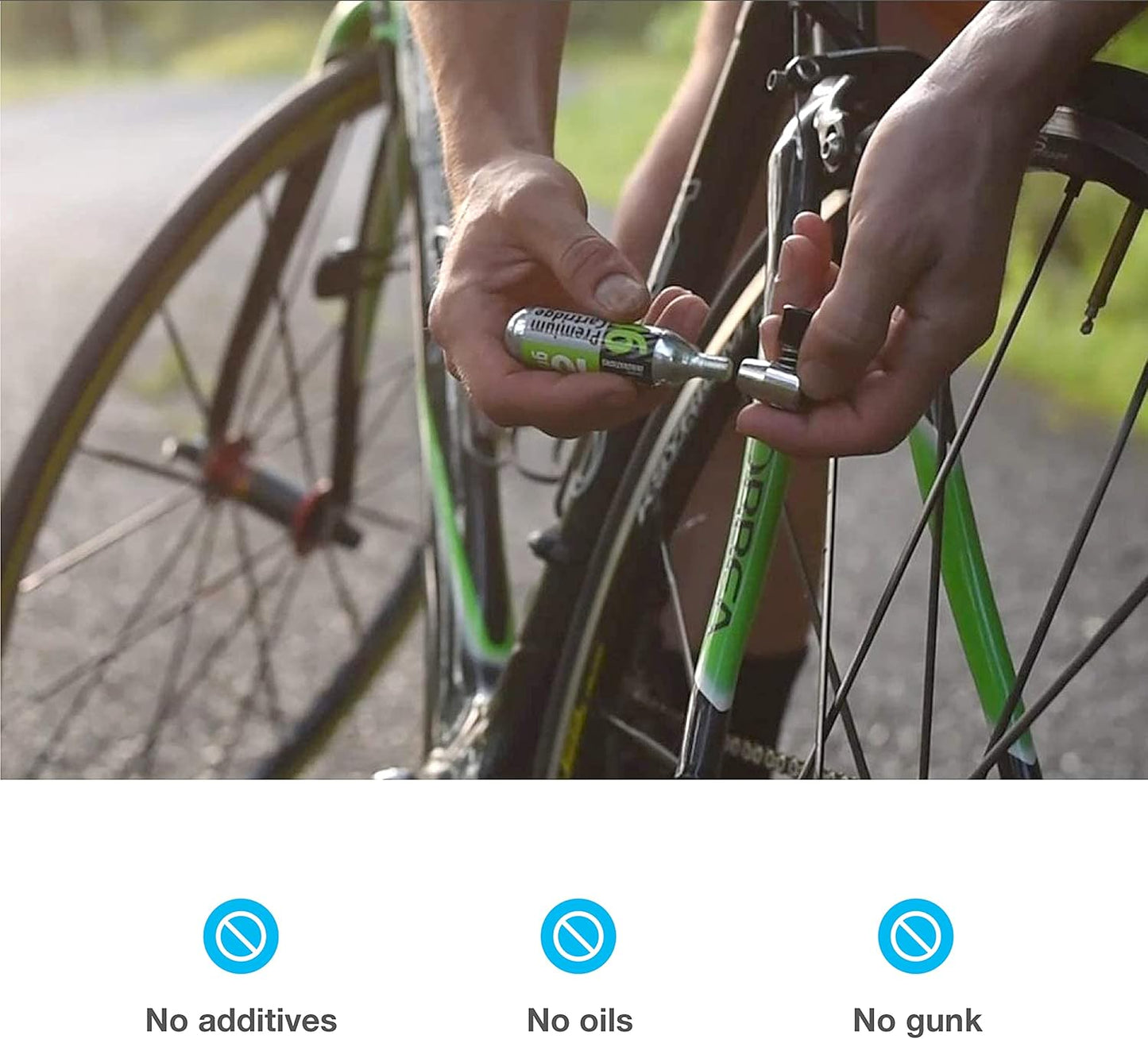 Genuine Innovations G2153, Bicycle CO2 Cartridges, Threaded, 16g, Pack of 6