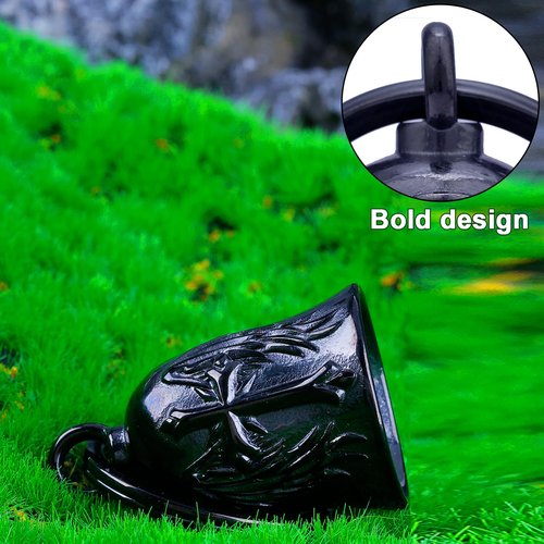 Motorcycle for Bells - Motorcycle Angel Bell for Men Women,Bell Biker Accessory,Guard Riding Safety (Eagle) (I Need You) (Cross Wing) (Black)