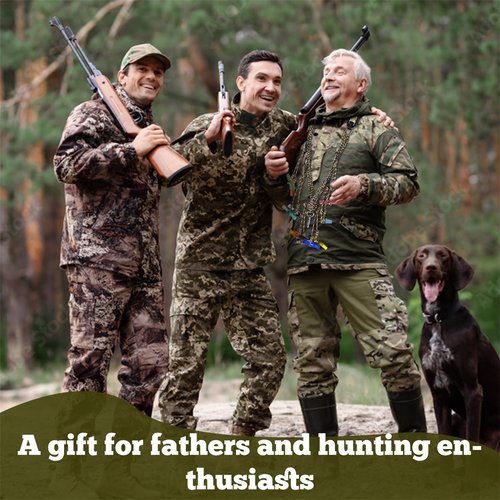 Duck Call Lanyard, Duck Whistle Hunting with 12 Removable Loops, Duck Calls for Hunting Camo Woven Duck Hunting Accessories with Drops Secures 6 Call, Outdoor Predator Gear Gift for Hunter