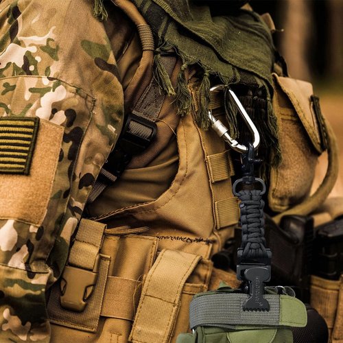 MELOTOUGH Tactical Glove Clip Work Glove Holder with 2 Alligator Clips for Tool Belt,Tactical Bag,Outdoor Accessory(Black 2pcs)