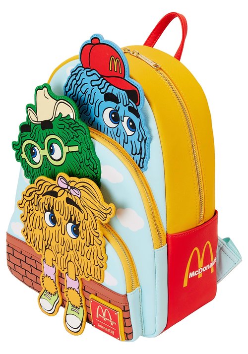 Loungefly McDonald's Fry Kids Triple Pocket Mini Backpack Standard