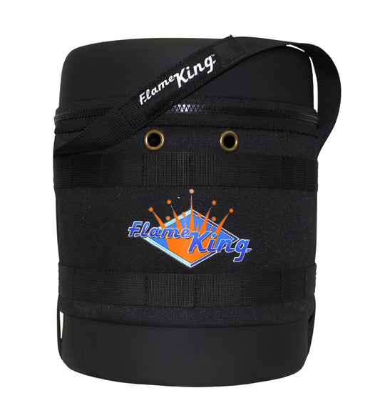 Flame King FK-GH-3LB Gas Hauler for 3LB Propane Tank-Insulated Protective Carry Case, Black