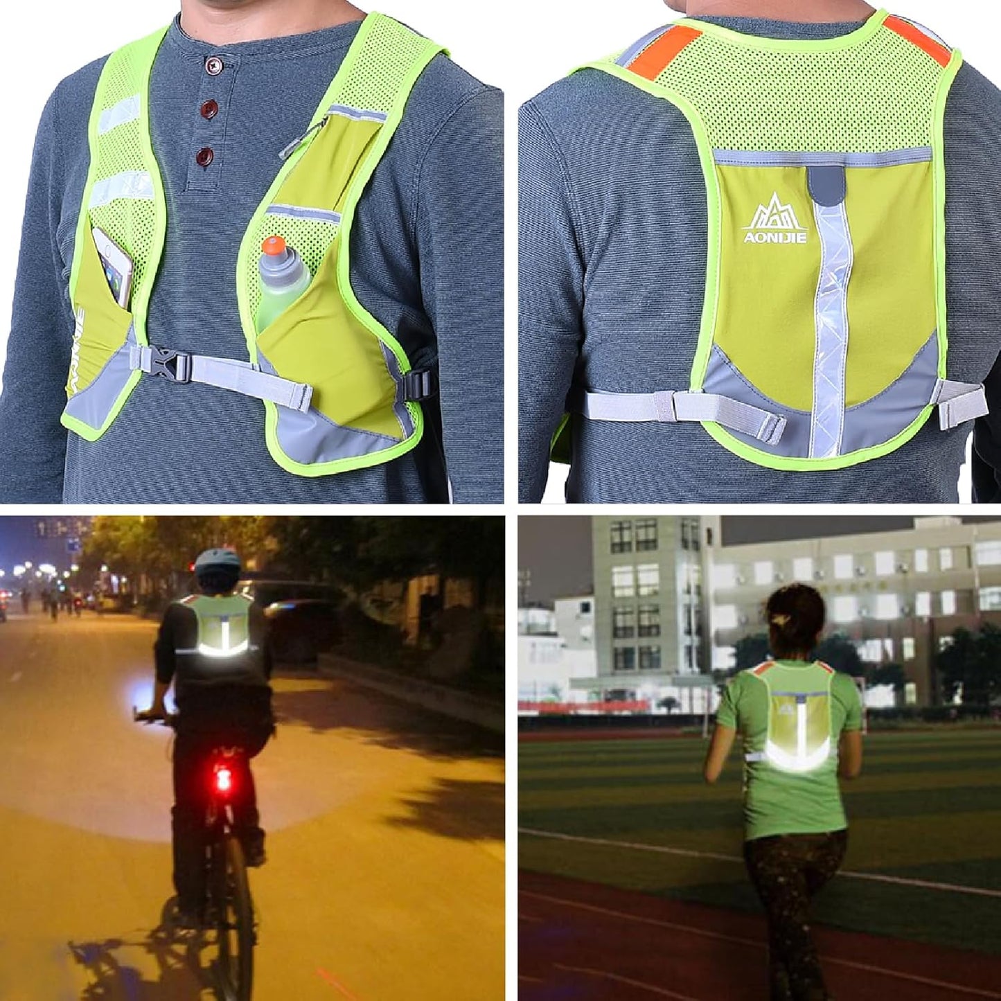 JEELAD Hydration Running Vest Backpack 5L for Men Women Jogging Hiking Marathon Racing Cycling Outdoor