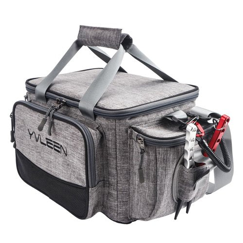 YVLEEN Fishing Tackle Box Bag - Outdoor Large Fishing Tackle Storage Bag - 100% Water-Resistant Polyester Material - Fishing Tackle Bags - Suitable for 3600 Tackle Box