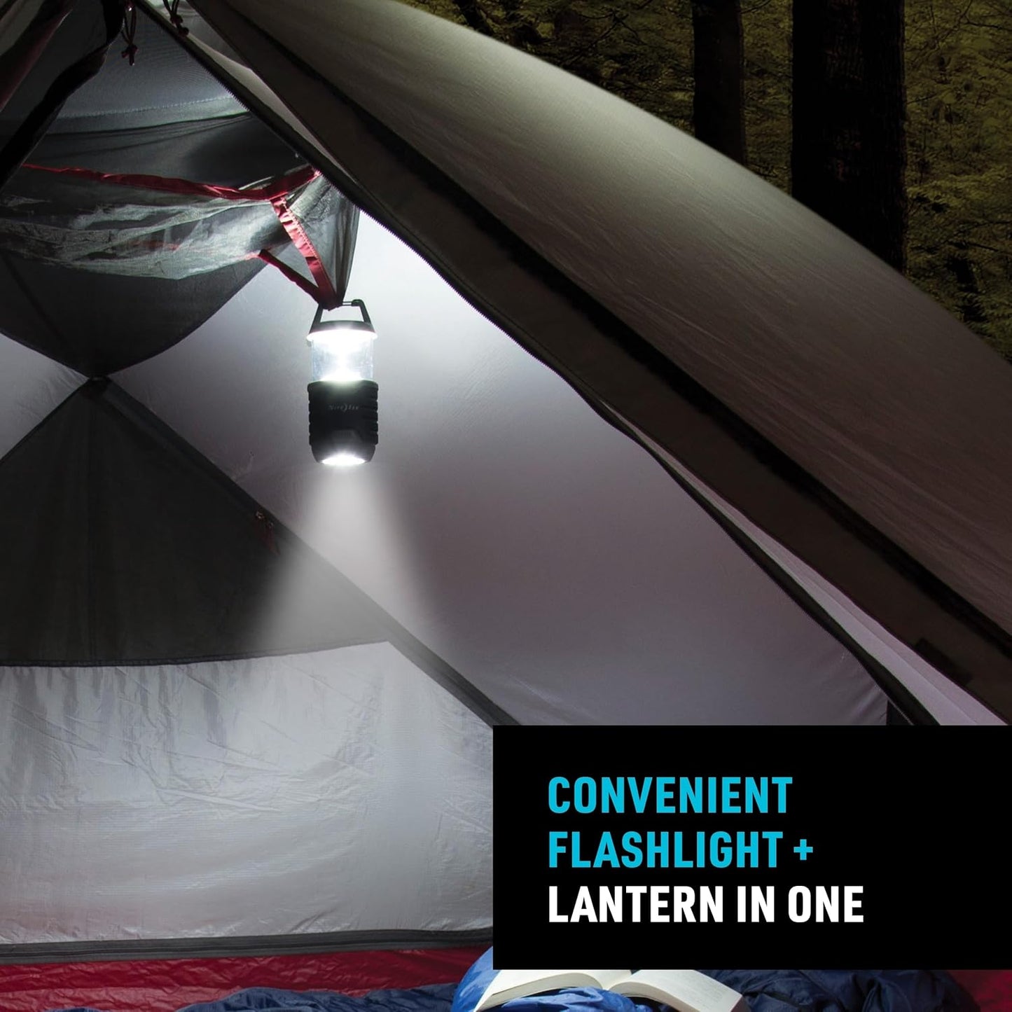 Nite Ize Radiant 400 Lantern, Radiant 400 Lumen Lantern for Camping Or Emergency Preparedness, Black