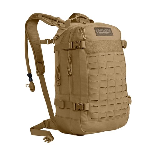 CamelBak H.A.W.G. Tactical Hydration Backpack with 100oz/3L Mil Spec Crux Reservoir Bladder - MOLLE, Coyote