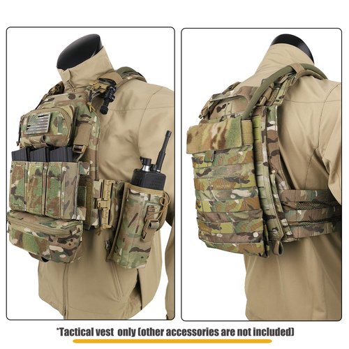 PETAC GEAR Laser-Cutting Vest for Men Cosplay — Quick Release Modular Lightweight MOLLE Weighted Training Vests. (MC)