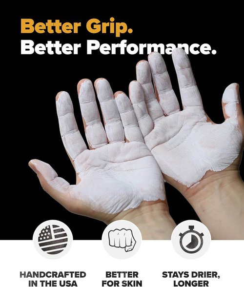 Friction Labs Quick Grip Secret Stuff Liquid Chalk for Athletes - Made in USA - Skin Friendly - Rock Climbing, Weightlifting, Gym, Tennis - Trusted by 100+ Pro Athletes - Best Workout Chalk - 75mL